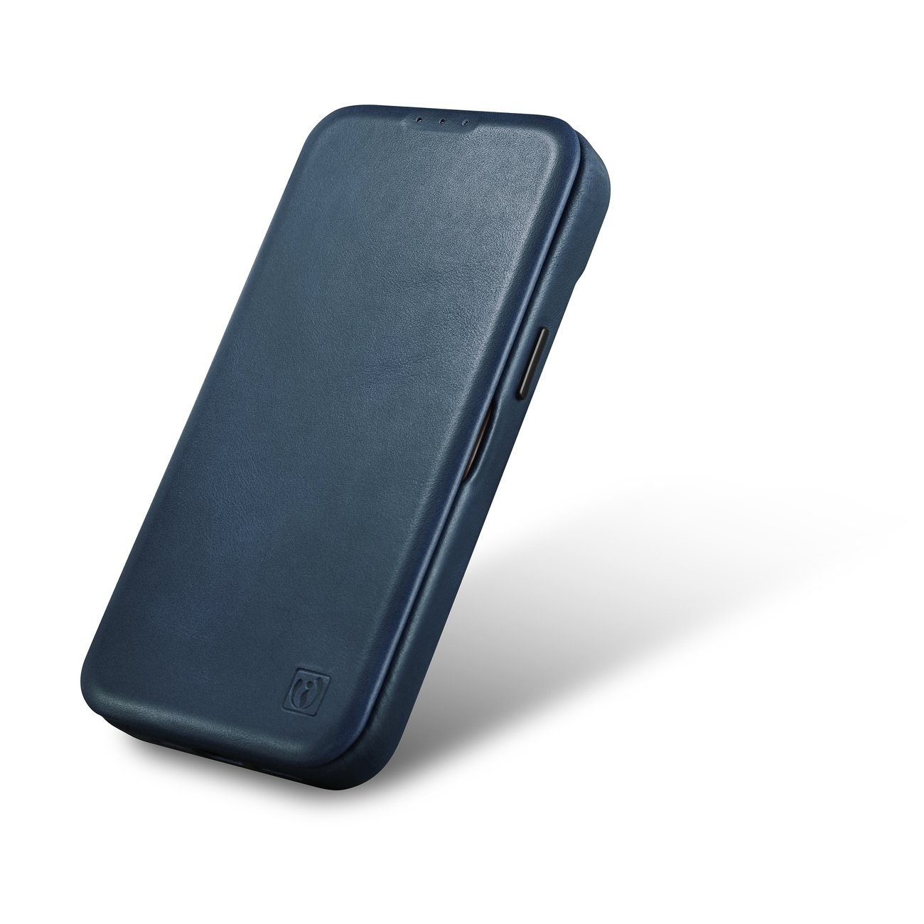 Odinis Dėklas Iphone 14 Su Magnetiniu Atvartu Magsafe Ce Oil Wax Premium Leather Blue