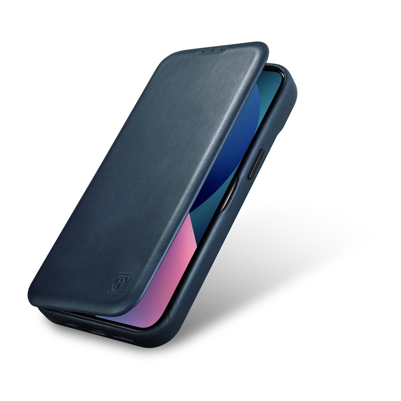 Odinis Dėklas Iphone 14 Su Magnetiniu Atvartu Magsafe Ce Oil Wax Premium Leather Blue