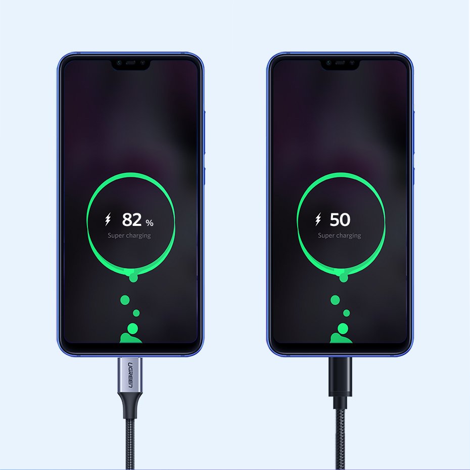 Kabelis Usb - Usb-c Qc 3.0 3a 1m Pilkas