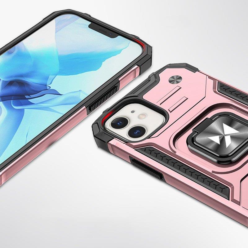 Dėklas "iphone 14 Plus" šarvuotas Dėklas Magnetinis Laikiklis žiedas Auksinis