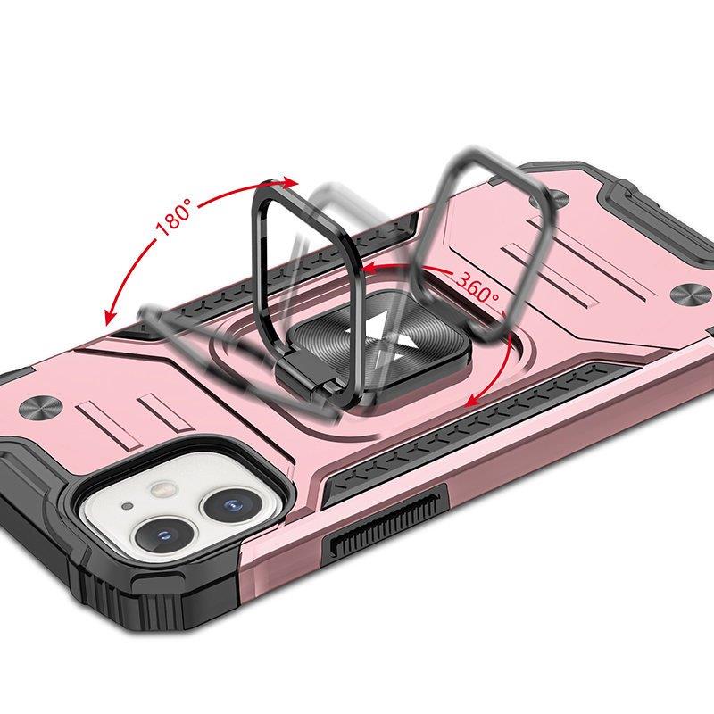 Dėklas "iphone 14 Plus" šarvuotas Dėklas Magnetinis Laikiklis žiedas Auksinis