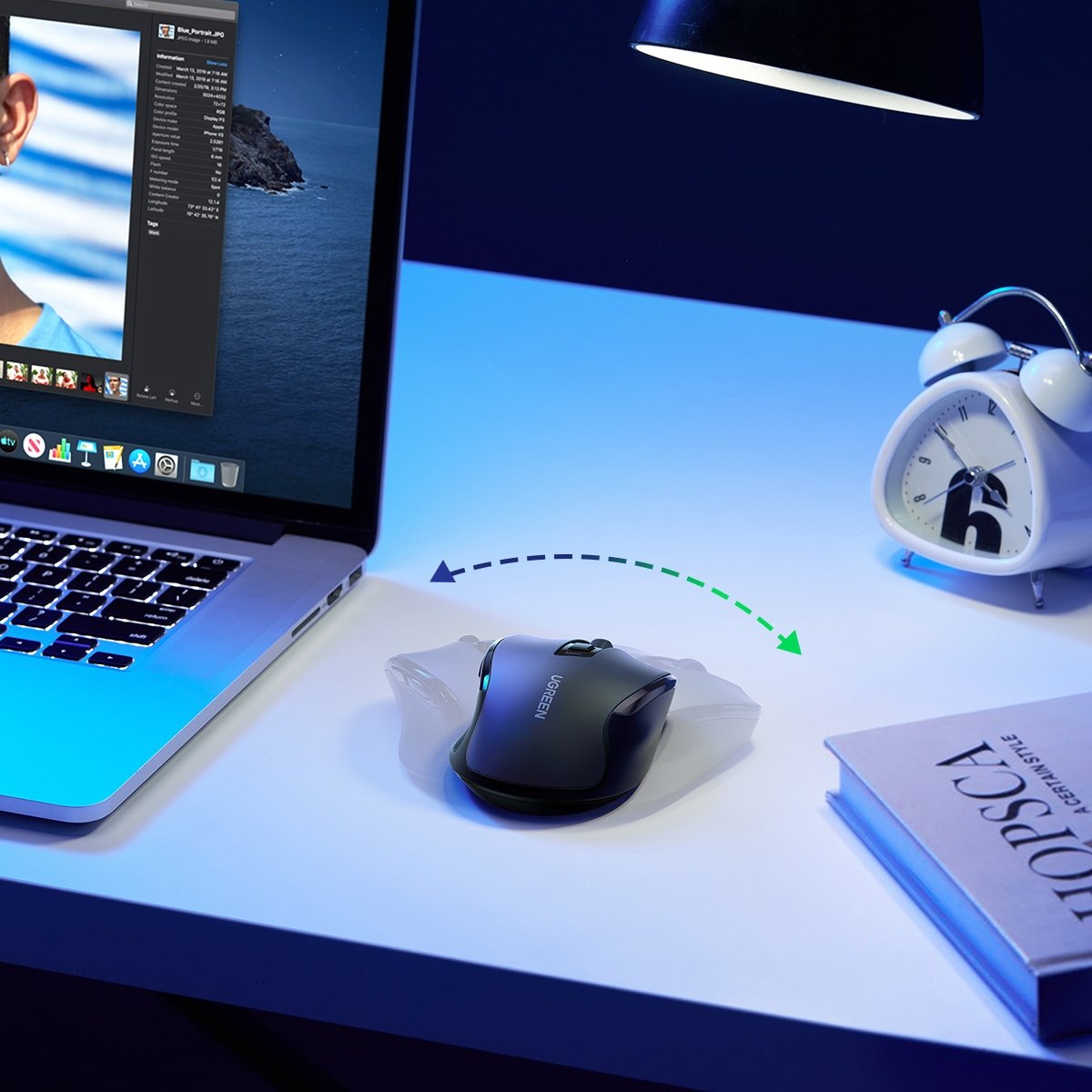 Optinė Belaidė Pelė Usb 2,4 Ghz / "bluetooth 5.0" 4000 Dpi Juoda