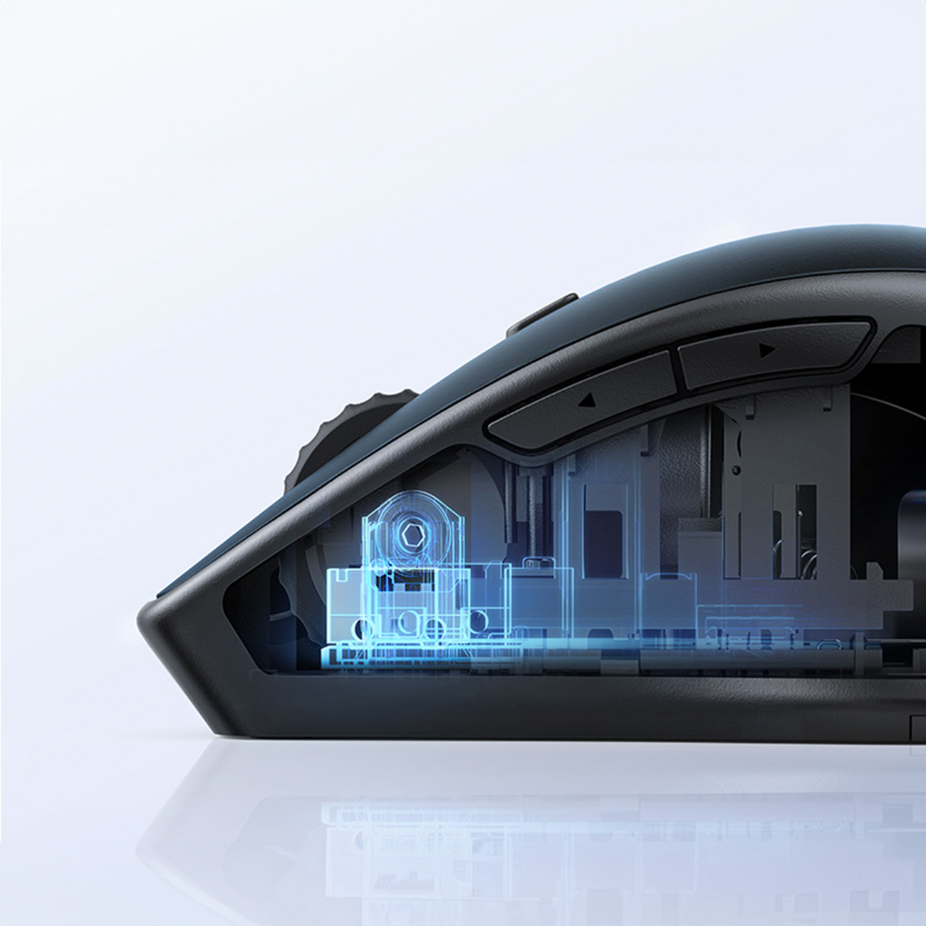 Ergonomiška Belaidė Kompiuterio Pelė Mu101 Bluetooth 2,4 Ghz Mėlyna