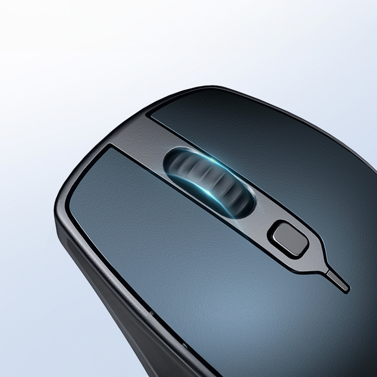 Ergonomiška Belaidė Kompiuterio Pelė Mu101 Bluetooth 2,4 Ghz Mėlyna