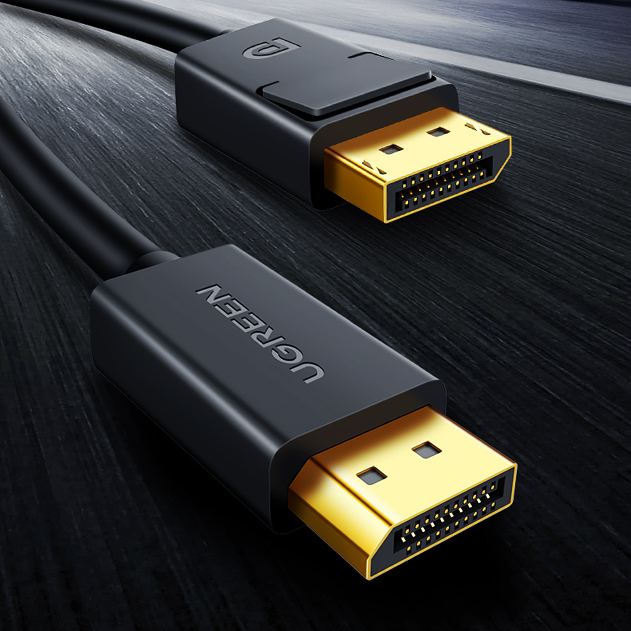 "displayport 4k 30hz" Kabelis 5 M Juodas