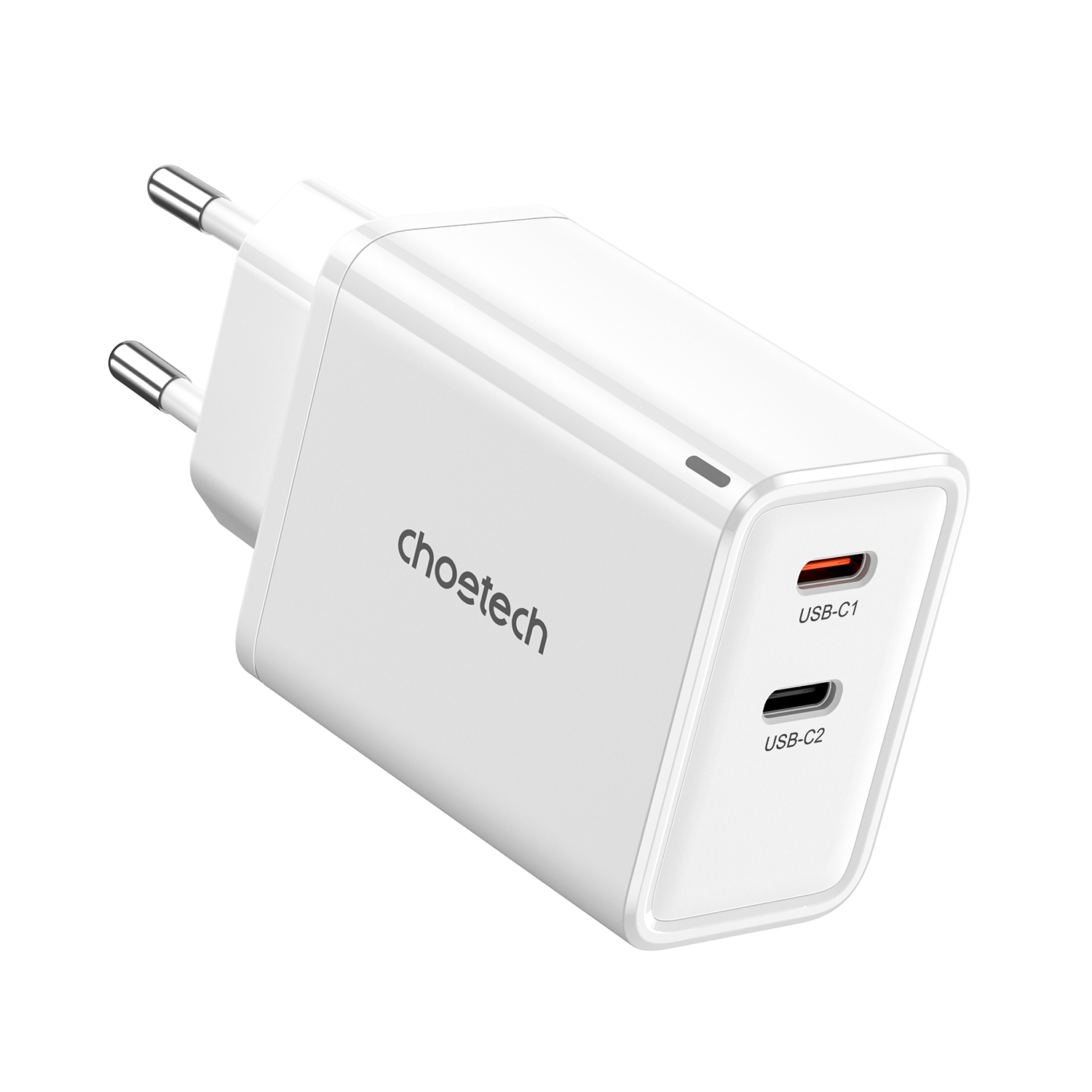Gan 2x Usb-c Pd 65w Tinklo įkroviklis, Baltas