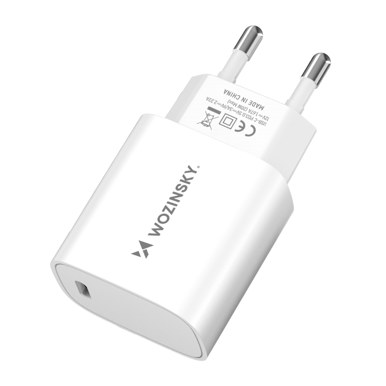 20w Usb-c 100-240v Tinklo įkroviklis, Baltos Spalvos