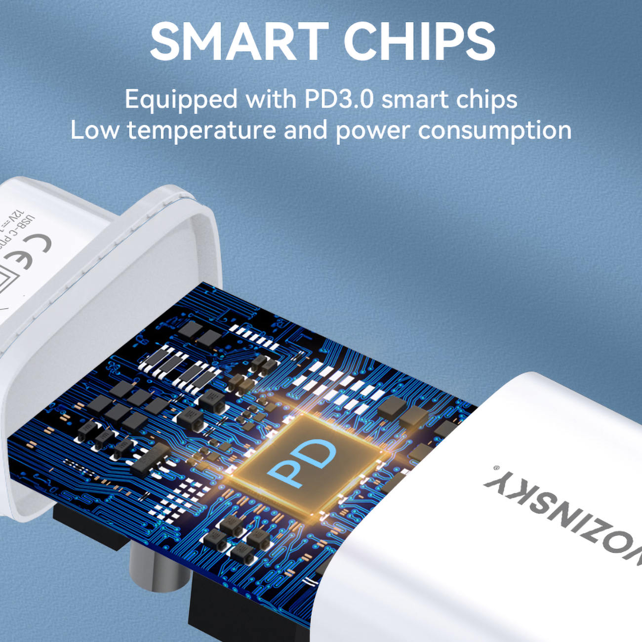 20w Usb-c 100-240v Tinklo įkroviklis, Baltos Spalvos