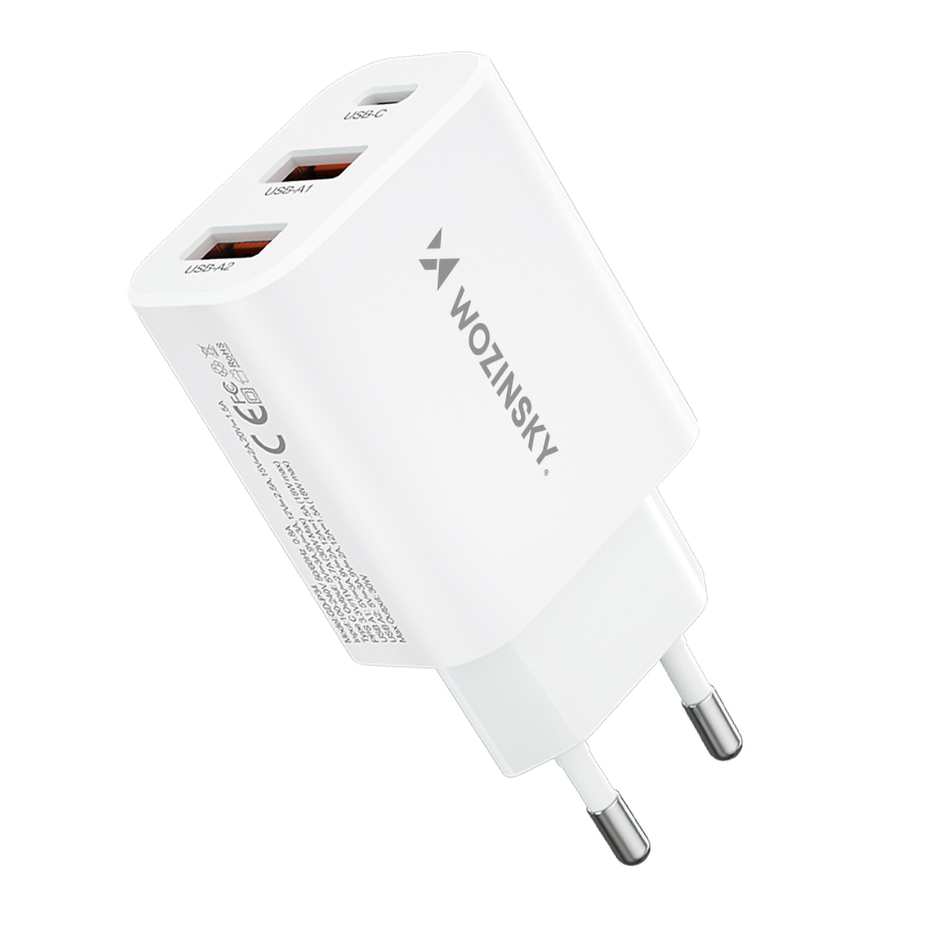 100-240v 30w Usb-c 2x Usb-a Tinklo įkroviklis, Baltos Spalvos