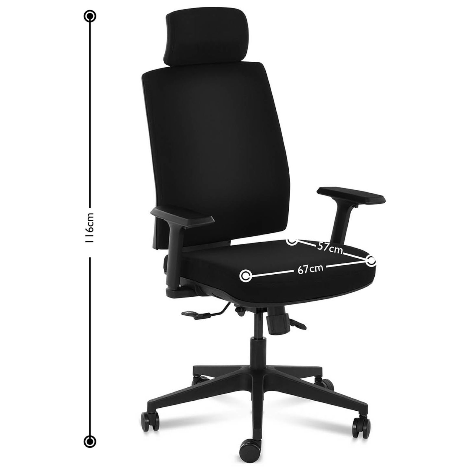 Ergonomiška Pasukama Biuro Kėdė Su Atlošu Galvai Iki 200 Kg