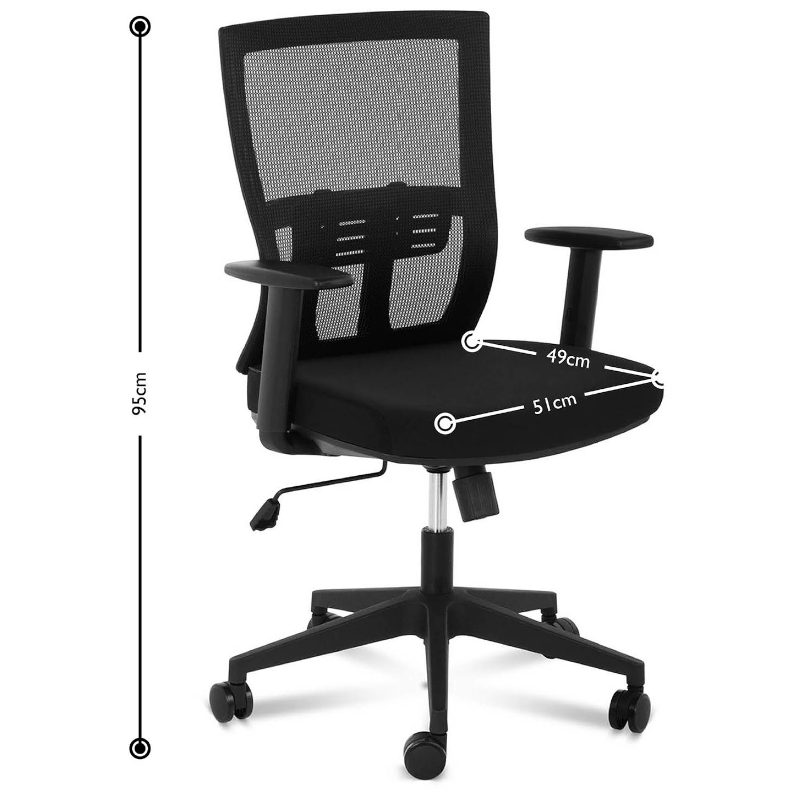 Ergonomiška Biuro Kėdė Su Tinkliniu Atlošu Ir Juosmens Atrama Ne Daugiau Kaip 150 Kg