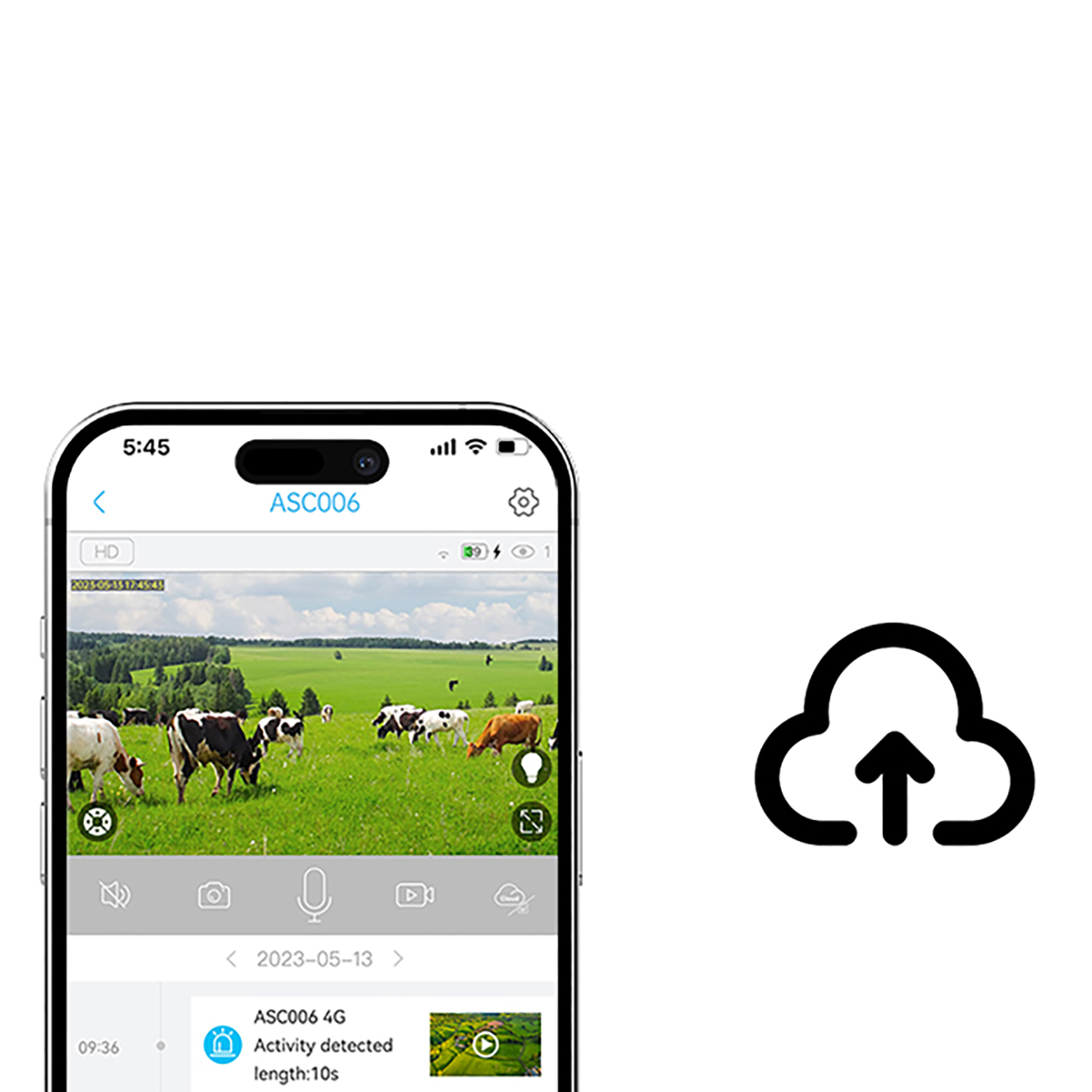 Išmanioji Ptz 4g Lte Saulės Kamera Su 5 W Saulės Kolektoriumi Asc006-4g - Balta