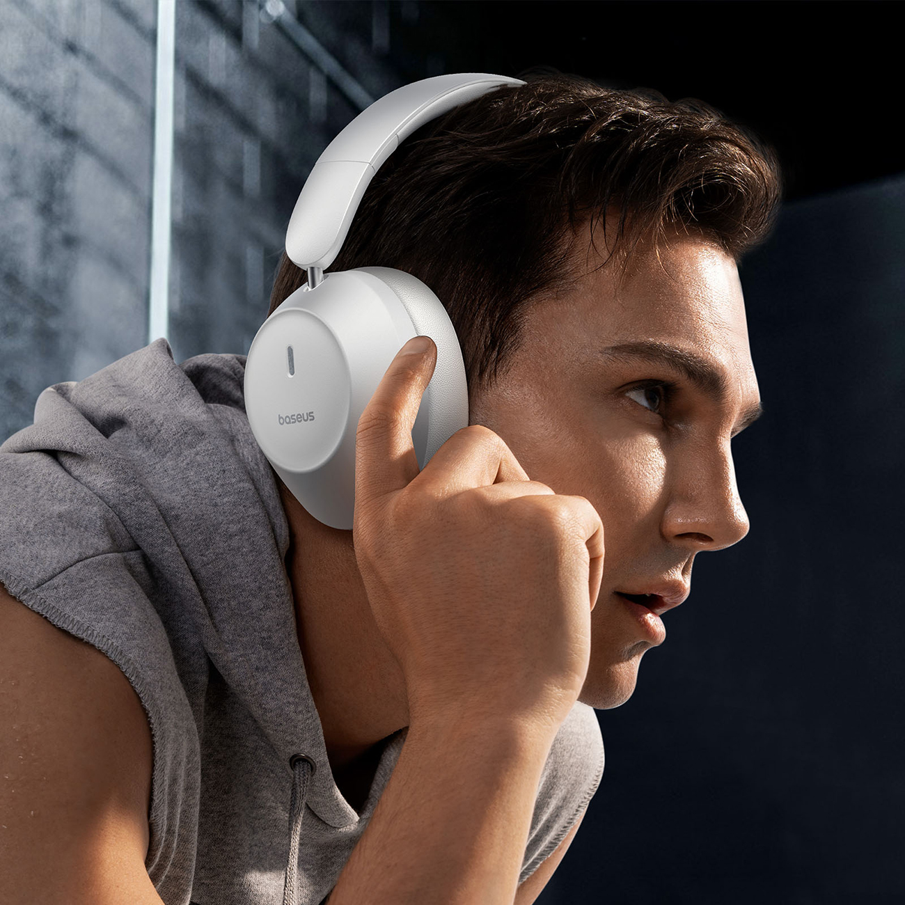 Bass 30 Max Bluetooth 5.3 Belaidės Ausinės į Ausis - Baltos Spalvos