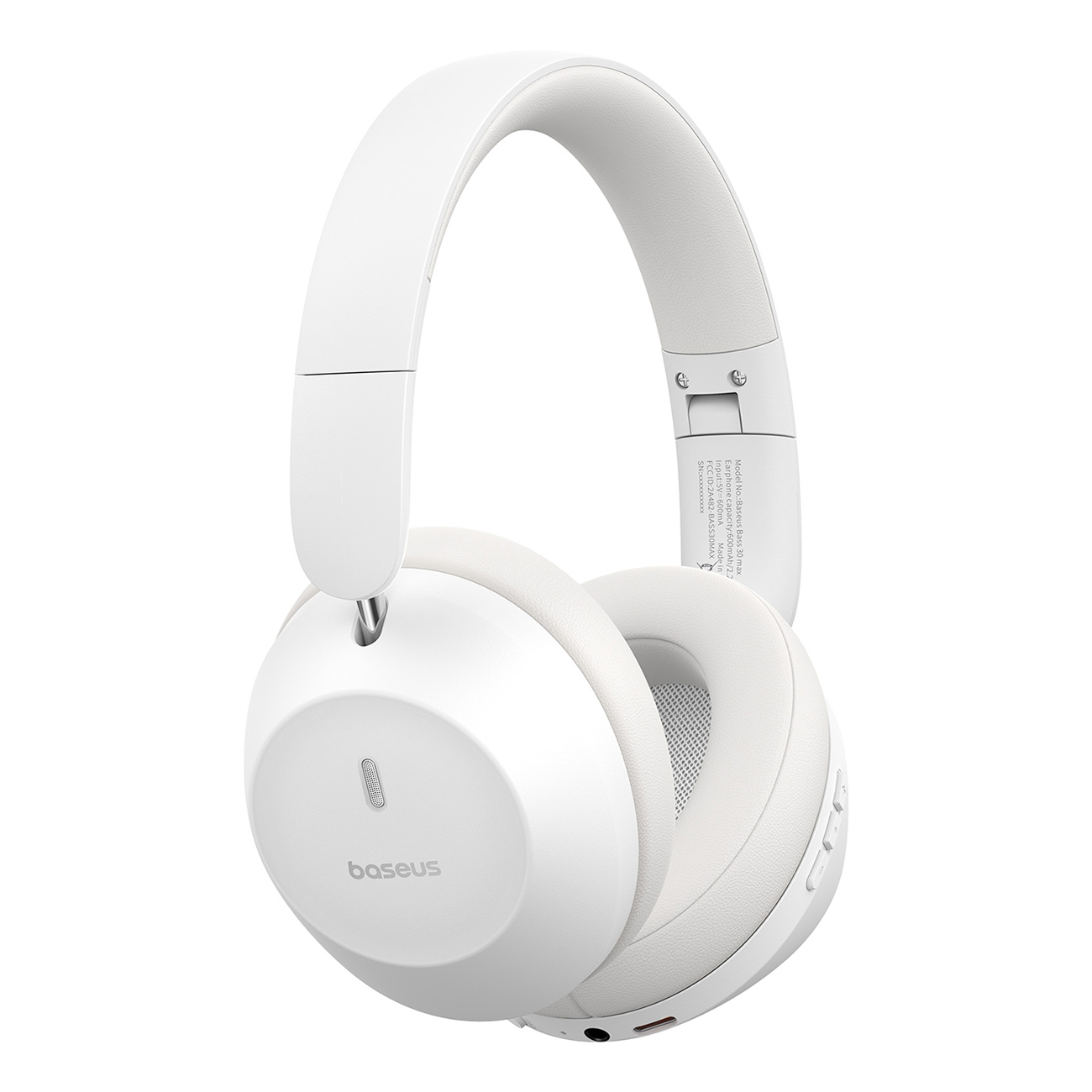 Bass 30 Max Bluetooth 5.3 Belaidės Ausinės į Ausis - Baltos Spalvos