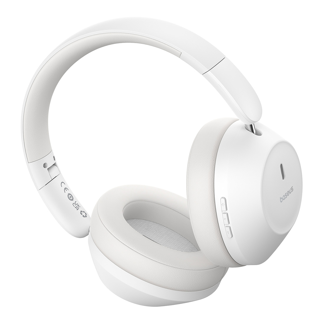 Bass 30 Max Bluetooth 5.3 Belaidės Ausinės į Ausis - Baltos Spalvos