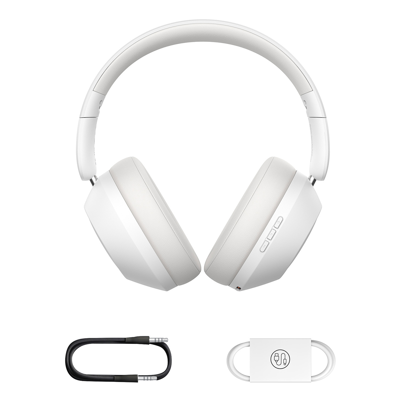Bass 30 Max Bluetooth 5.3 Belaidės Ausinės į Ausis - Baltos Spalvos
