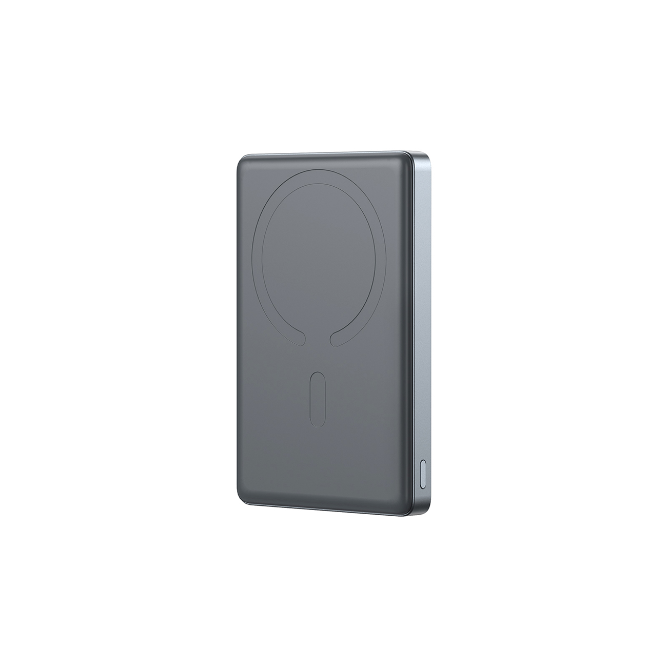 "powerbank Pro" 10000mah Itin Plonas Magnetinis Pd 20w Usb-c Lightning - Pilkas