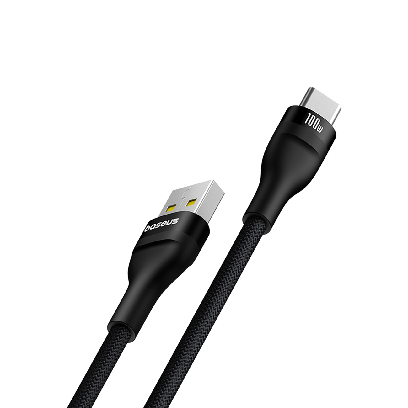 Flash Kabelis 2 Usb-a - Usb-c 100w 2 M - Juodas