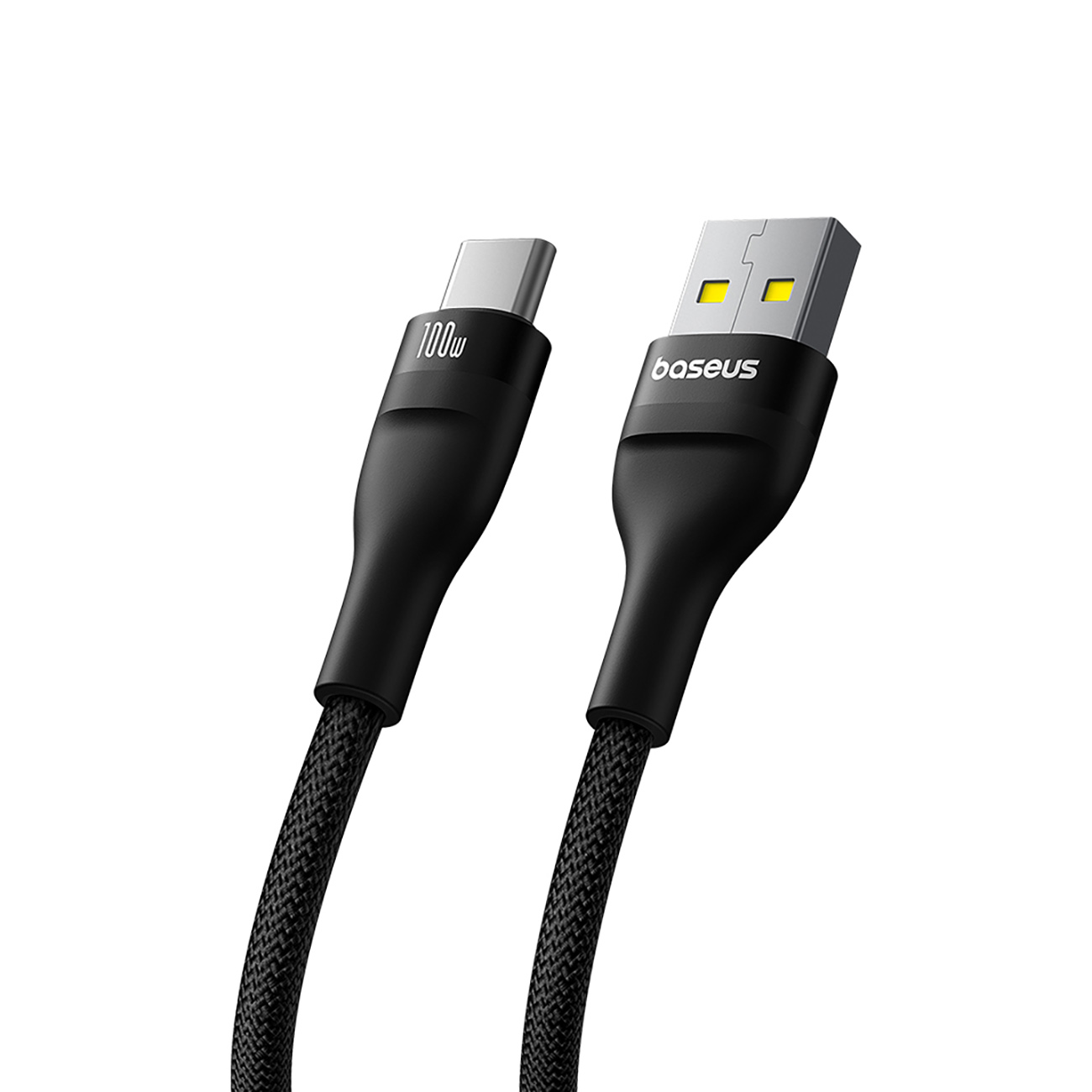 Flash Kabelis 2 Usb-a - Usb-c 100w 2 M - Juodas