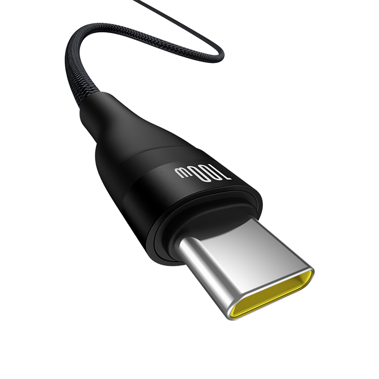 Flash Kabelis 2 Usb-a - Usb-c 100w 2 M - Juodas