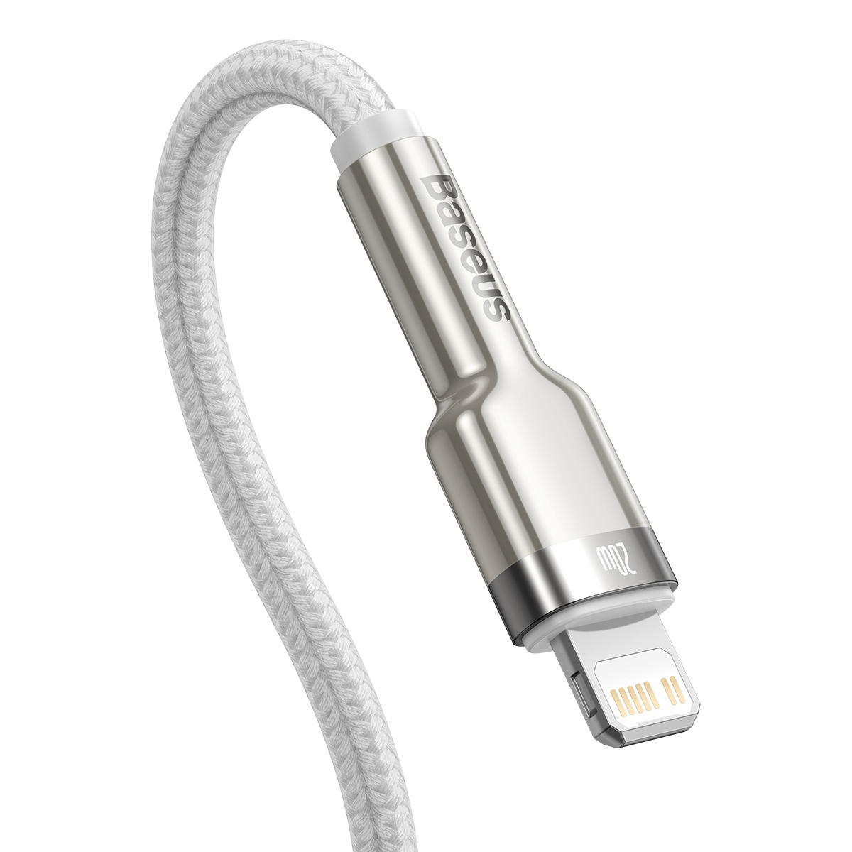 Kabelis Cafule Series Metal Data Usb-c - Iphone Lightning 20w Pd 1 M - Baltas