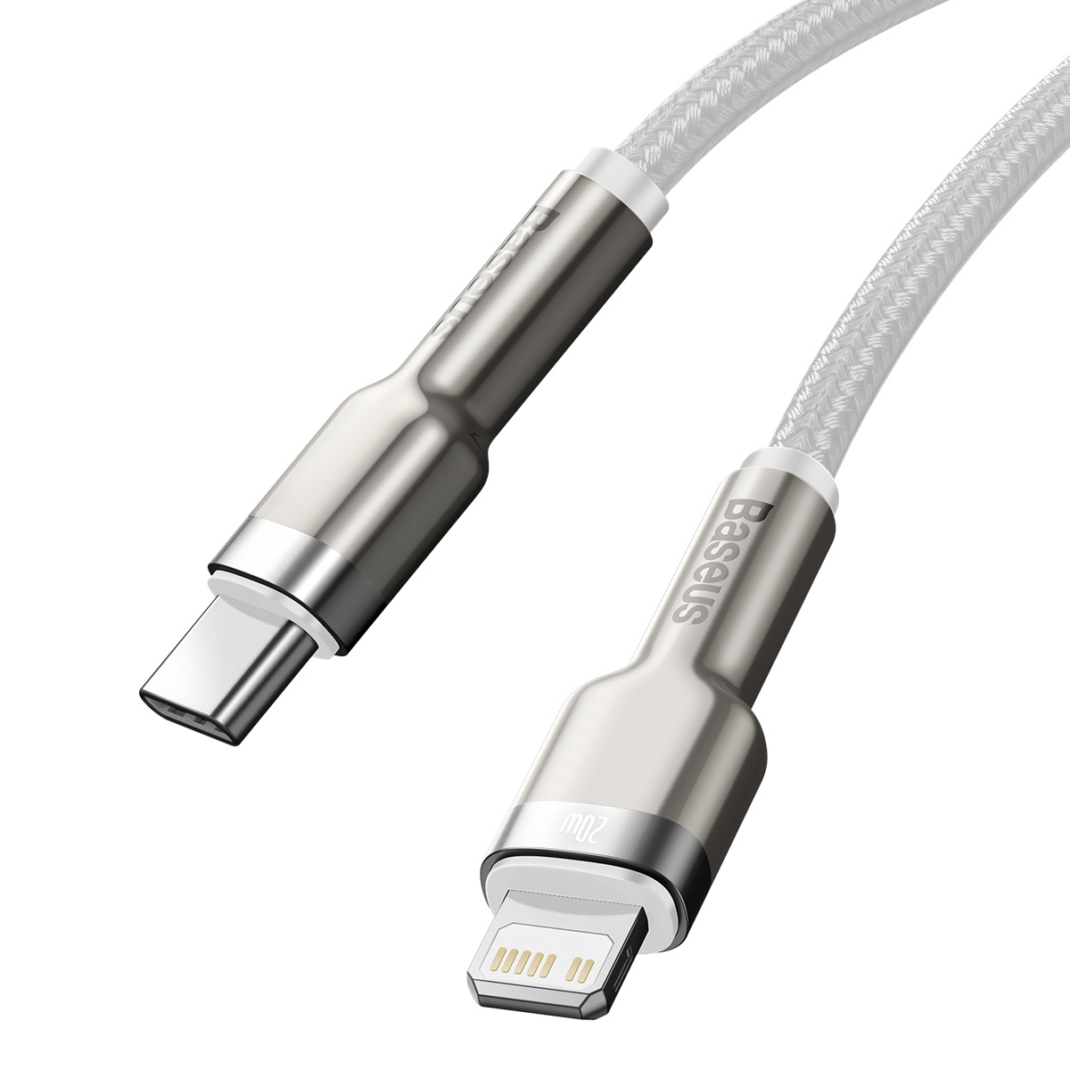 Kabelis Cafule Series Metal Data Usb-c - Iphone Lightning 20w Pd 1 M - Baltas