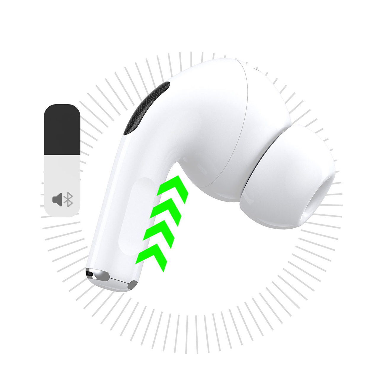 U19 Tws Belaidės "bluetooth 5.3" Ausinės į Ausis Su Led Ekranu - Baltos Spalvos