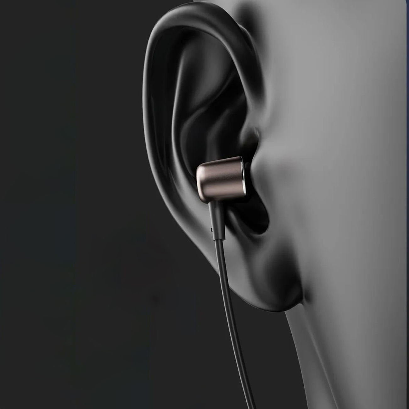 Laidinės Ausinės į Ausis Su Mikrofonu Ir Usb-c Nuotolinio Valdymo Pulteliu 1,2 M - Juodos Spalvos