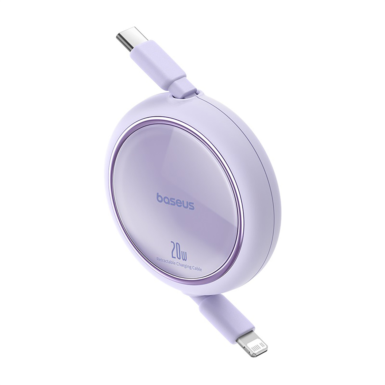 "free2pull" Usb-c - "iphone Lightning" Ištraukiamas Kabelis 20w 1 M - Violetinės Spalvos