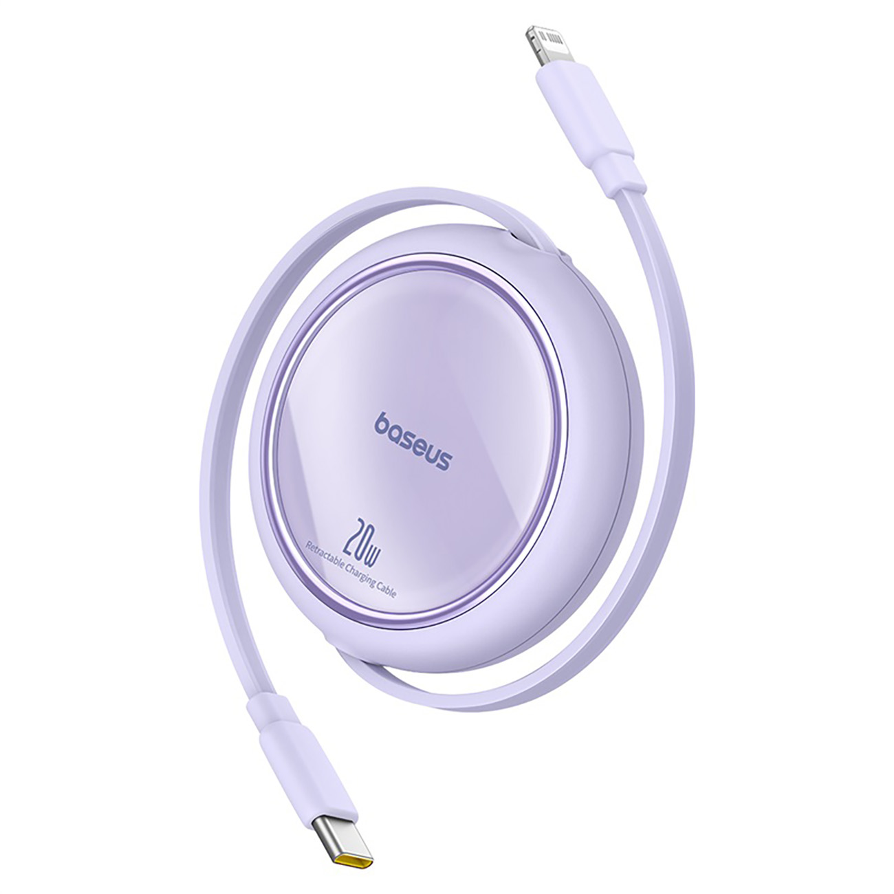 "free2pull" Usb-c - "iphone Lightning" Ištraukiamas Kabelis 20w 1 M - Violetinės Spalvos