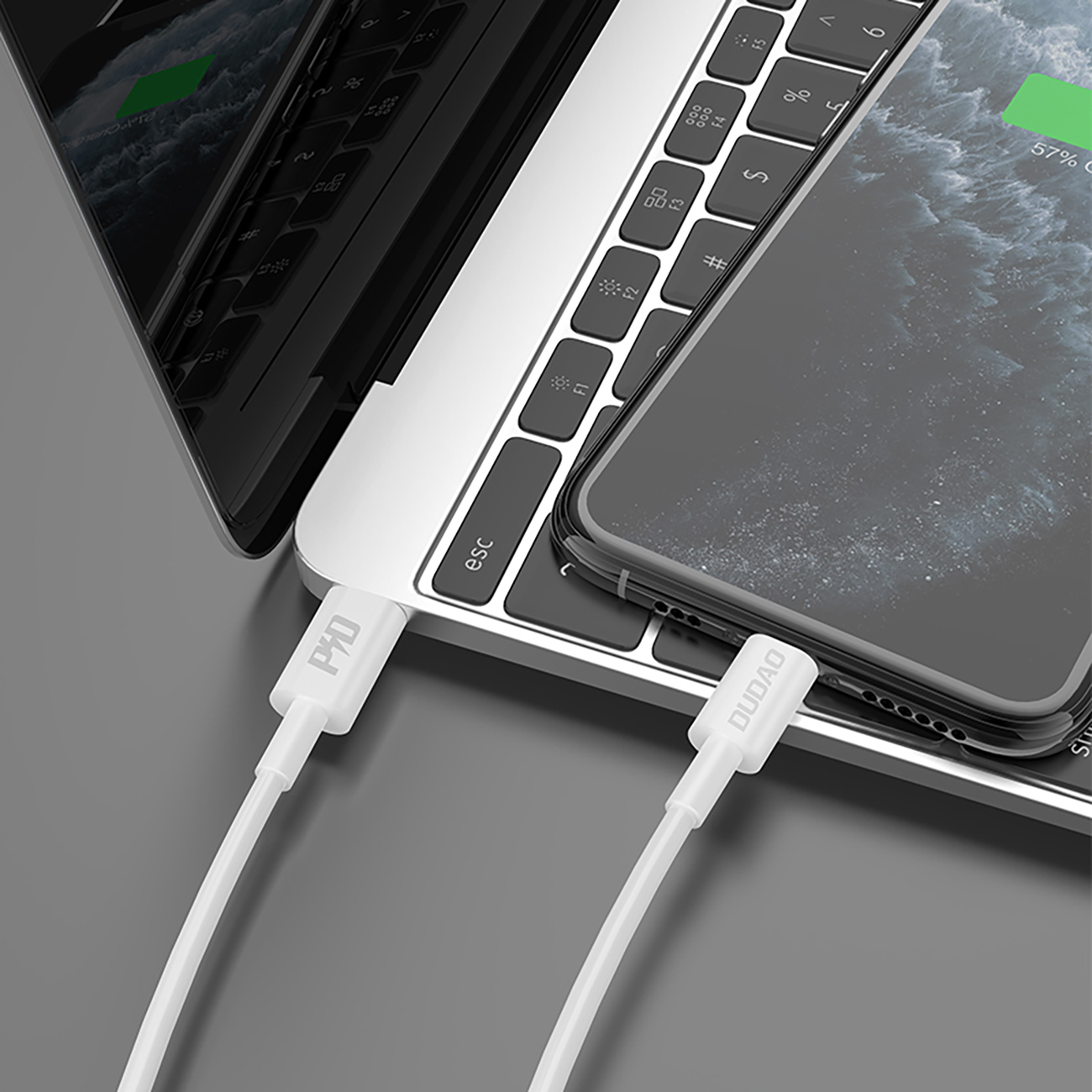 L6x Usb-c - Iphone Lightning Pd 20w 1 M Kabelis - Baltas