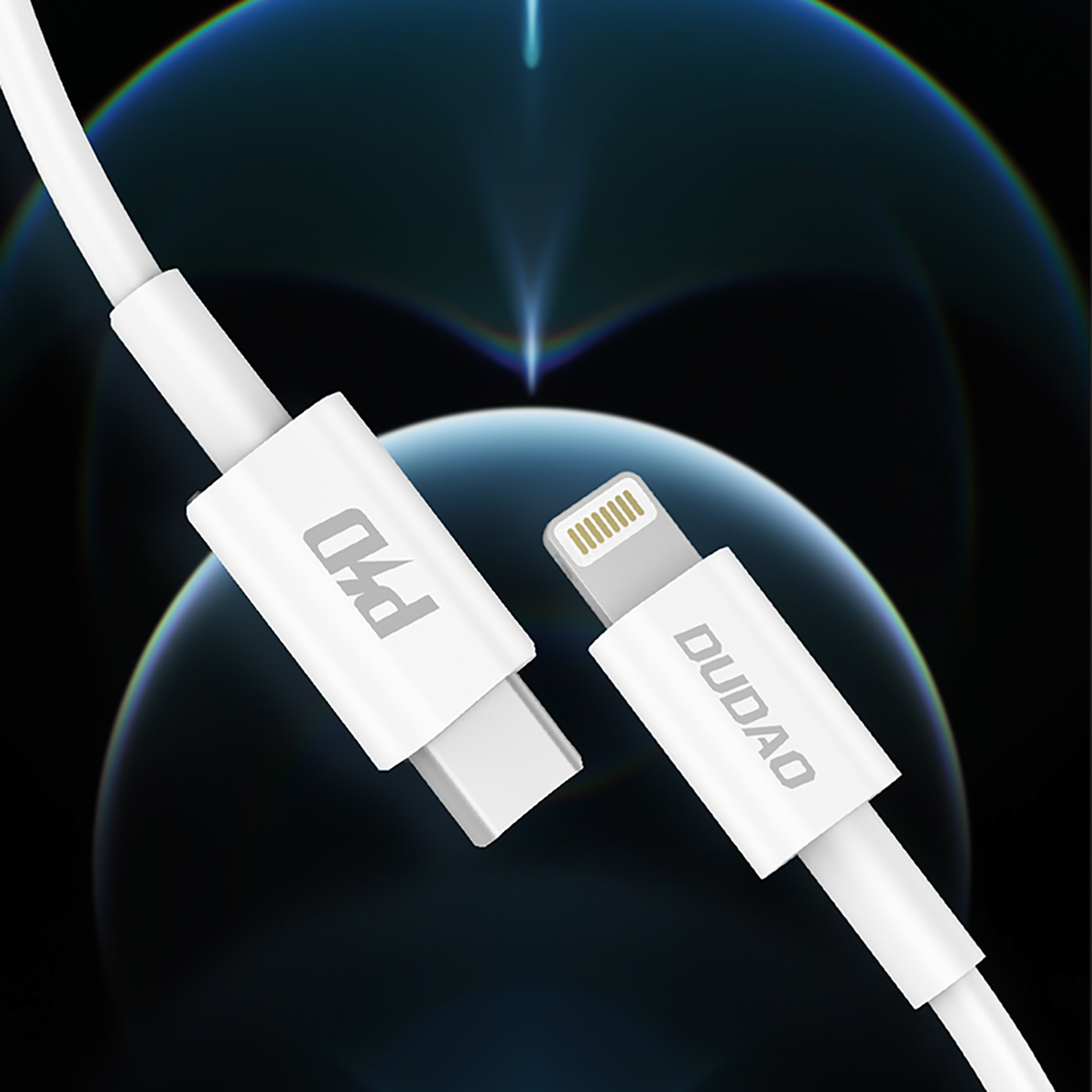 L6x Usb-c - Iphone Lightning Pd 20w 1 M Kabelis - Baltas