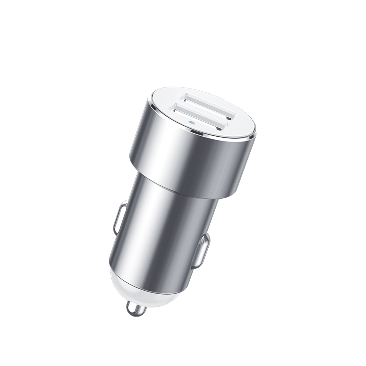 Automobilinis Skirstytuvas 2x Cigarečių žiebtuvėlio Lizdas 80w 2x Usb-a 3.1a - Sidabrinis