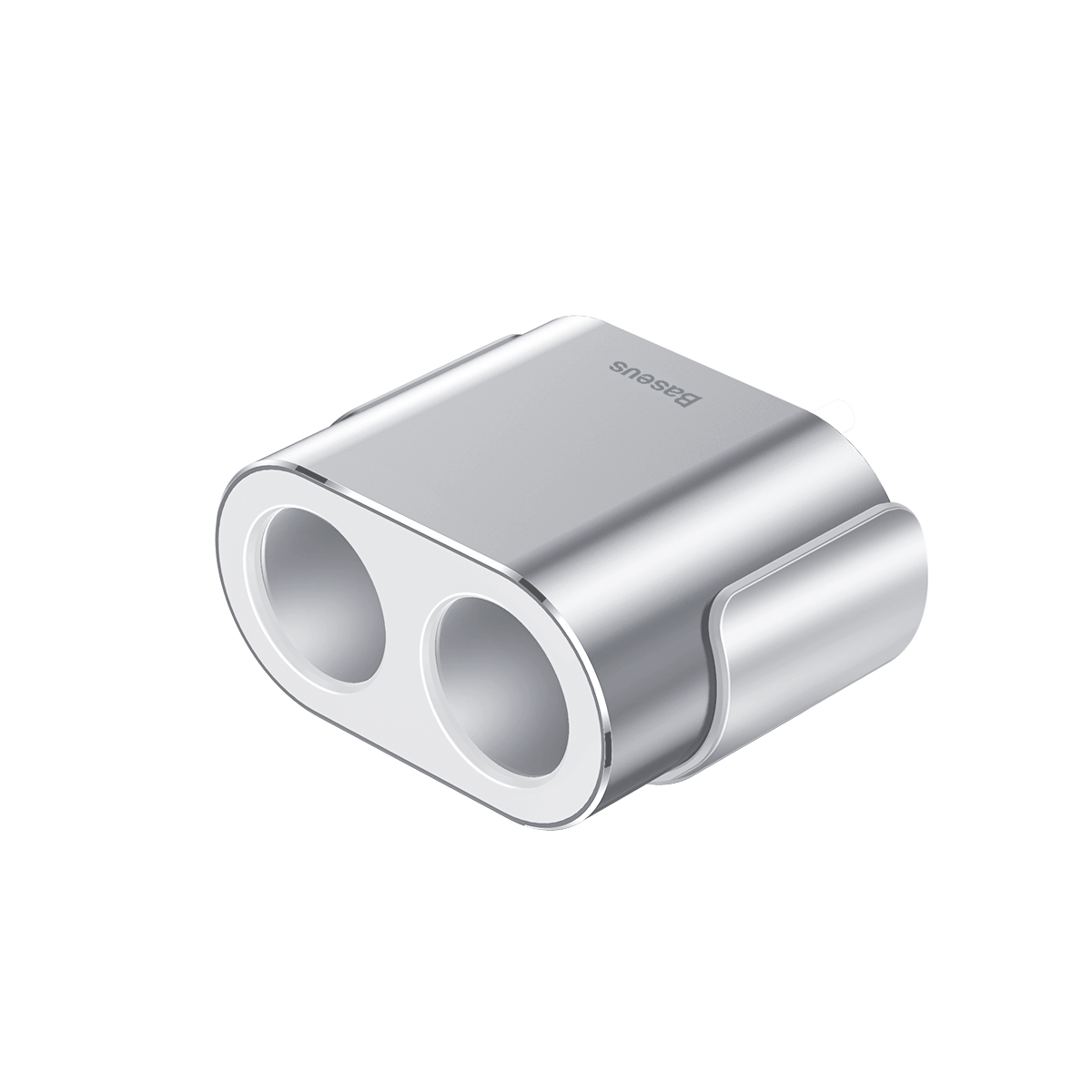 Automobilinis Skirstytuvas 2x Cigarečių žiebtuvėlio Lizdas 80w 2x Usb-a 3.1a - Sidabrinis