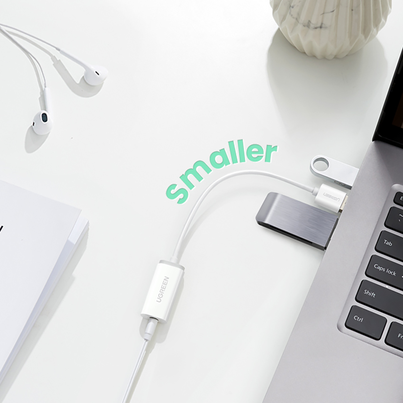 Kabelis Usb-a - Usb-c Qc 3.0 3a 3 M - Baltas