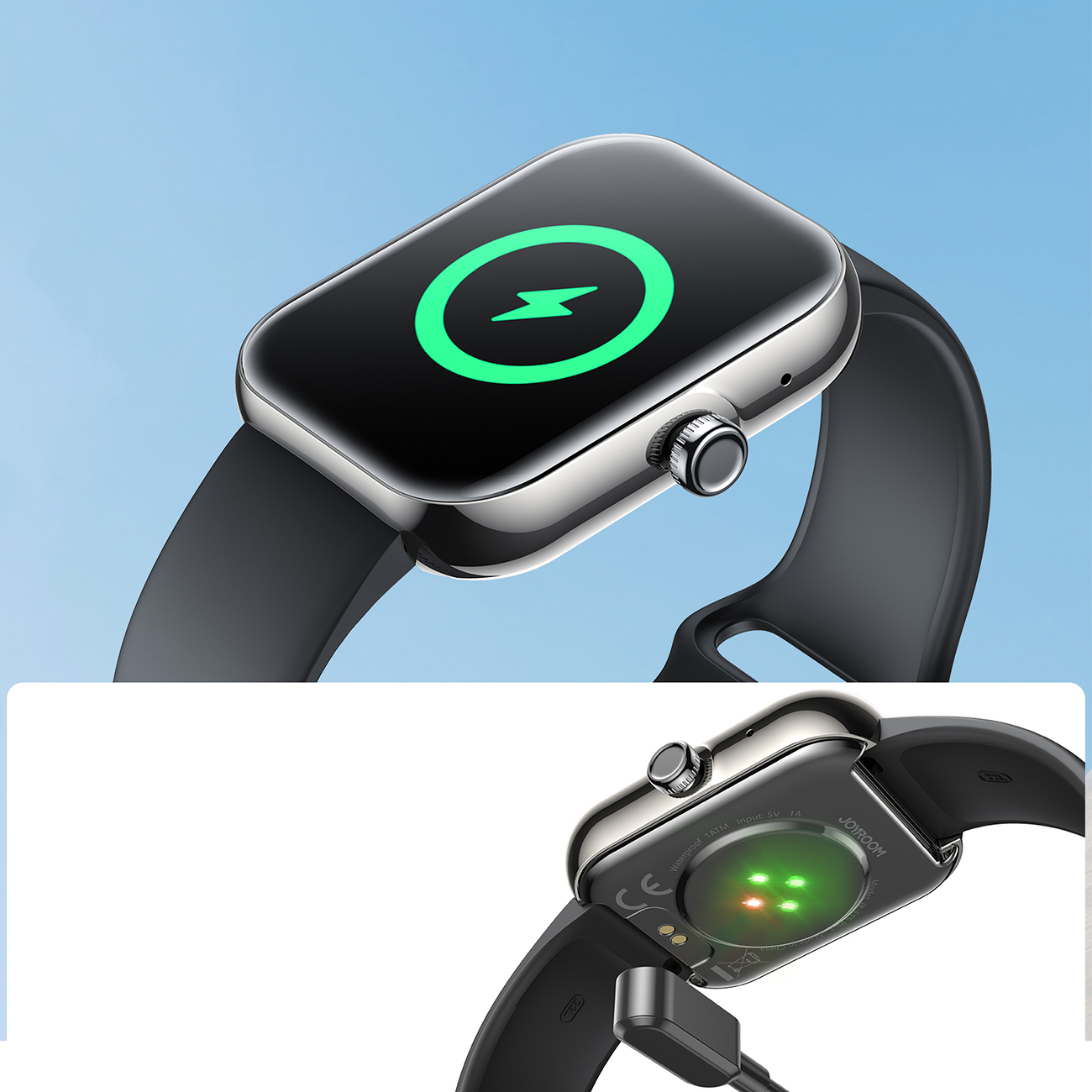 Išmanusis Laikrodis Joyroom Fit-life Jr-ft5 Plus Su Skambučių Priėmimo Funkcija - Juodas