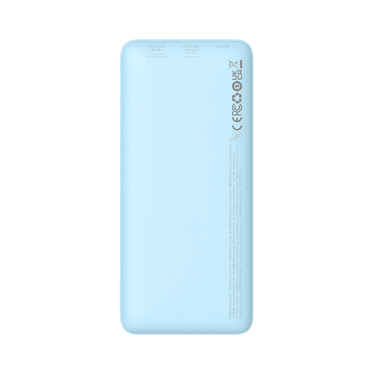 Powerbank 10000mah Airpow Fast Charge 20w - Mėlynas
