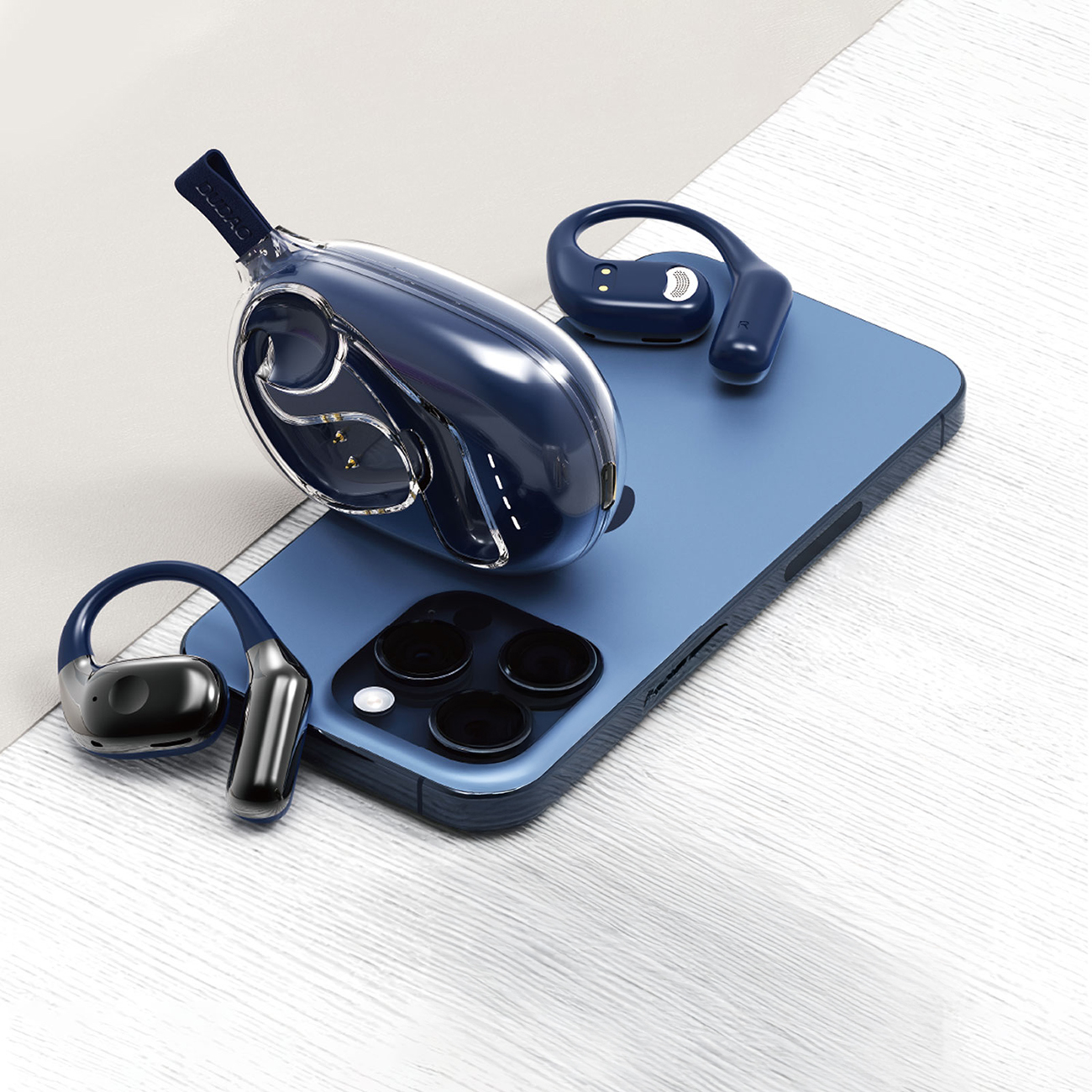 "bluetooth 5.3 Ows" Usb-c Verslo Telefonas - Tamsiai Mėlynas