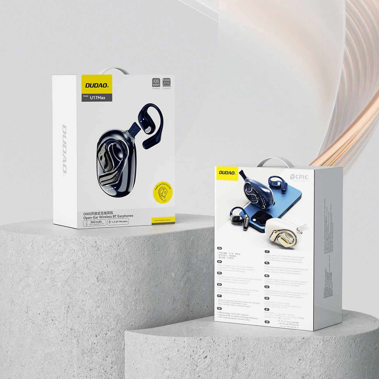 "bluetooth 5.3 Ows" Usb-c Verslo Telefonas - Tamsiai Mėlynas