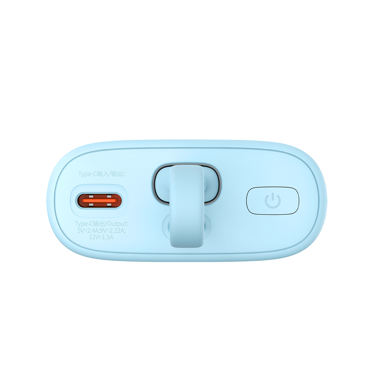 "powerbank Popsicle" 5200 Mah 20w Su "lightning" Laidu 60w/20v/3a/30cm - Mėlyna/oranžinė