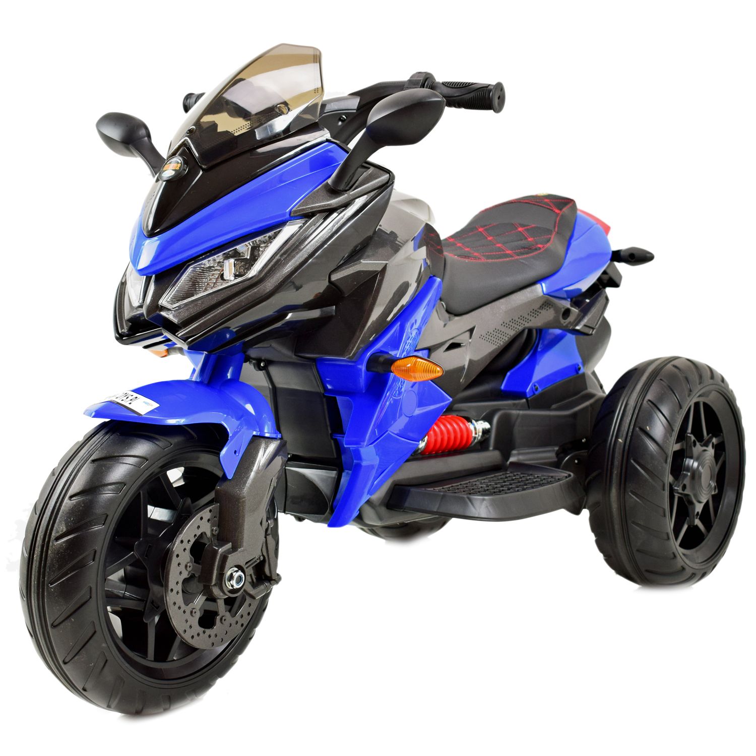 Mega Motociklas 3 Ratai - Minkšti Eva Ratai, Minkšta Dygsniuota Sėdynė/hs-5188
