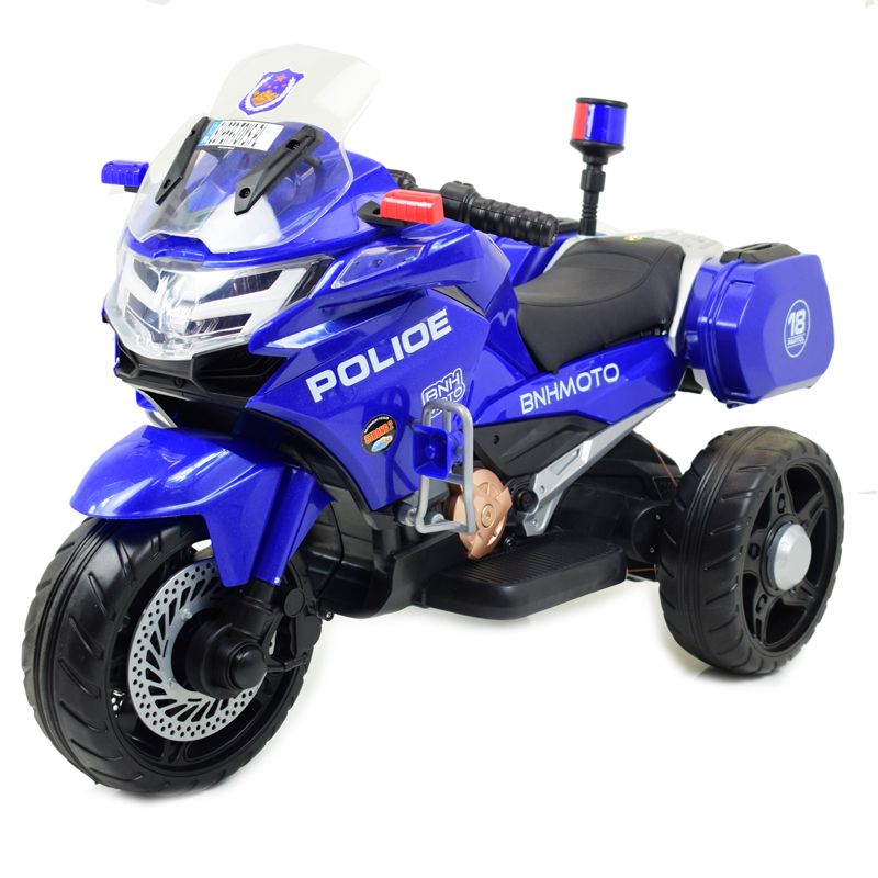 Greitaeigis Policijos Motociklas Su Gaidžiu, Minkštais Ratais, Garsais, Dviem Varikliais, Nuotolinio Valdymo Pulteliu/nt5188