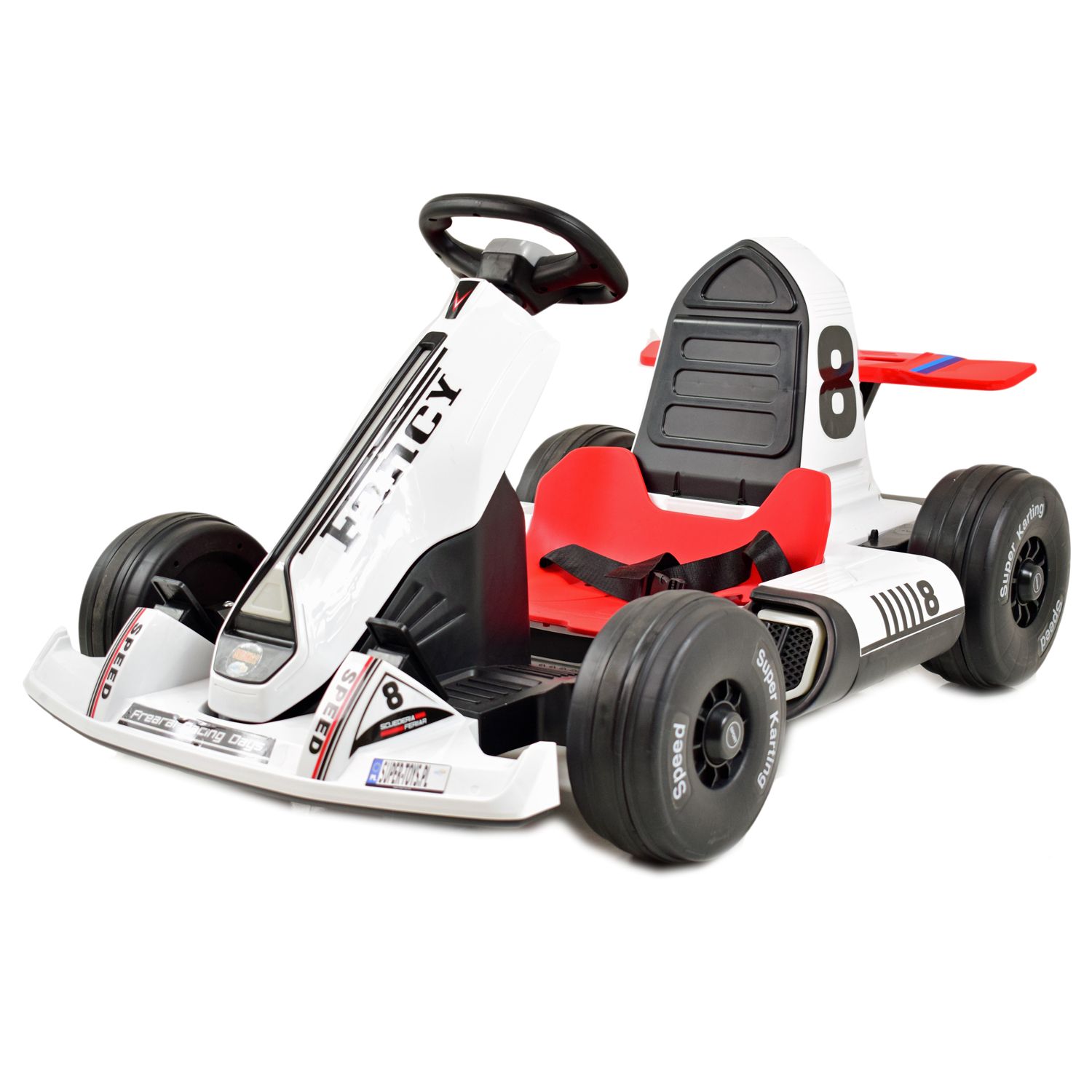 Greitas Išgalvotas Kartingas, Skirtas 12 V Akumuliatoriui, Reguliuojamas - Išplečiamas Rėmas, Itin Smagusbdq-8