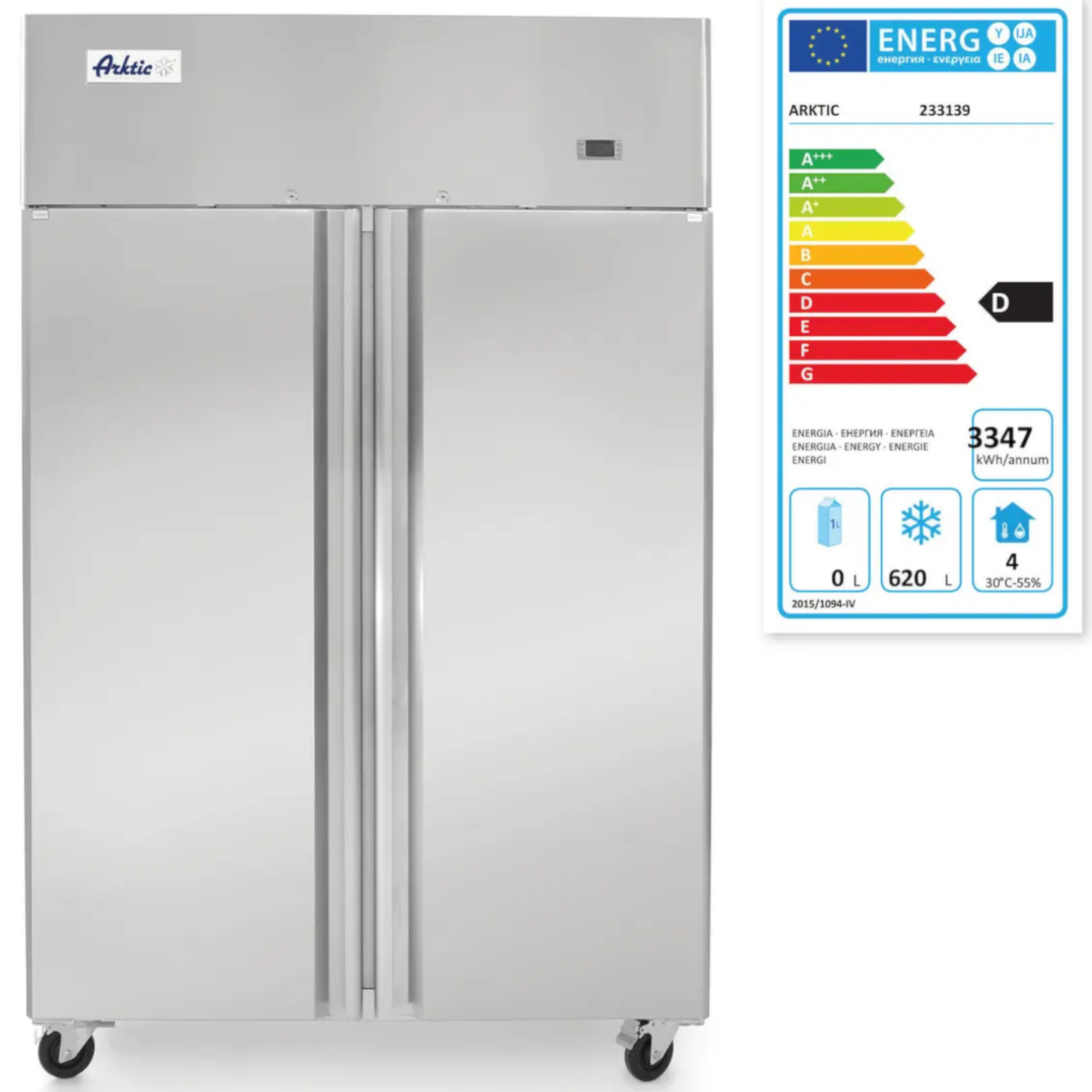 Maisto Produktų šaldiklis, 2 Durų "profi Line 900l" - Hendi 233139