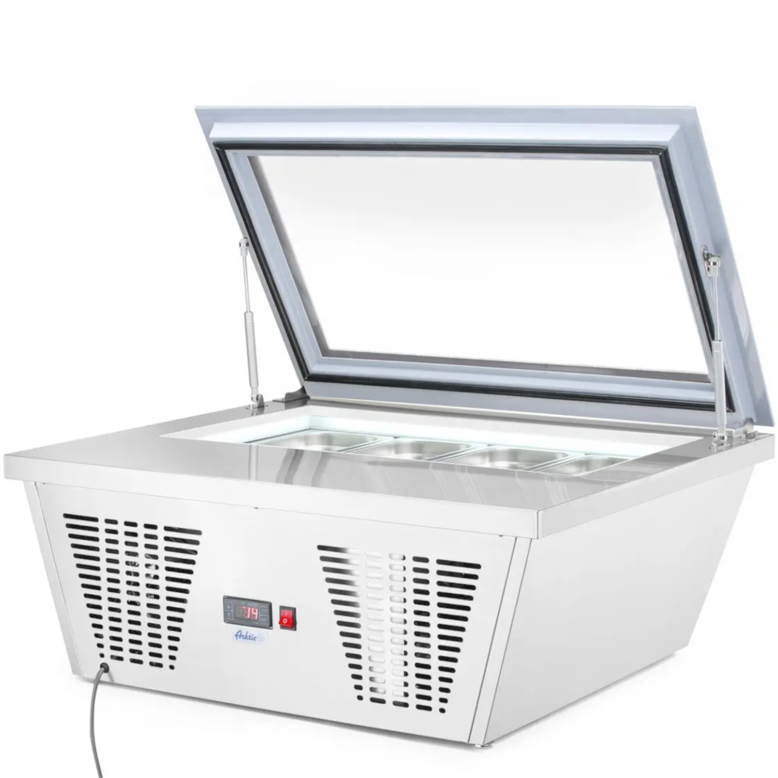 šaldytuvo Salotų Vitrina 8x Gn 1/6 77l Arktic Hendi 233689