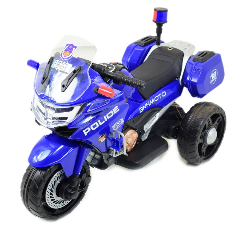 Greitaeigis Policijos Motociklas Su Gaidžiu, Minkštais Ratais, Garsais, Dviem Varikliais, Nuotolinio Valdymo Pulteliu/nt5188