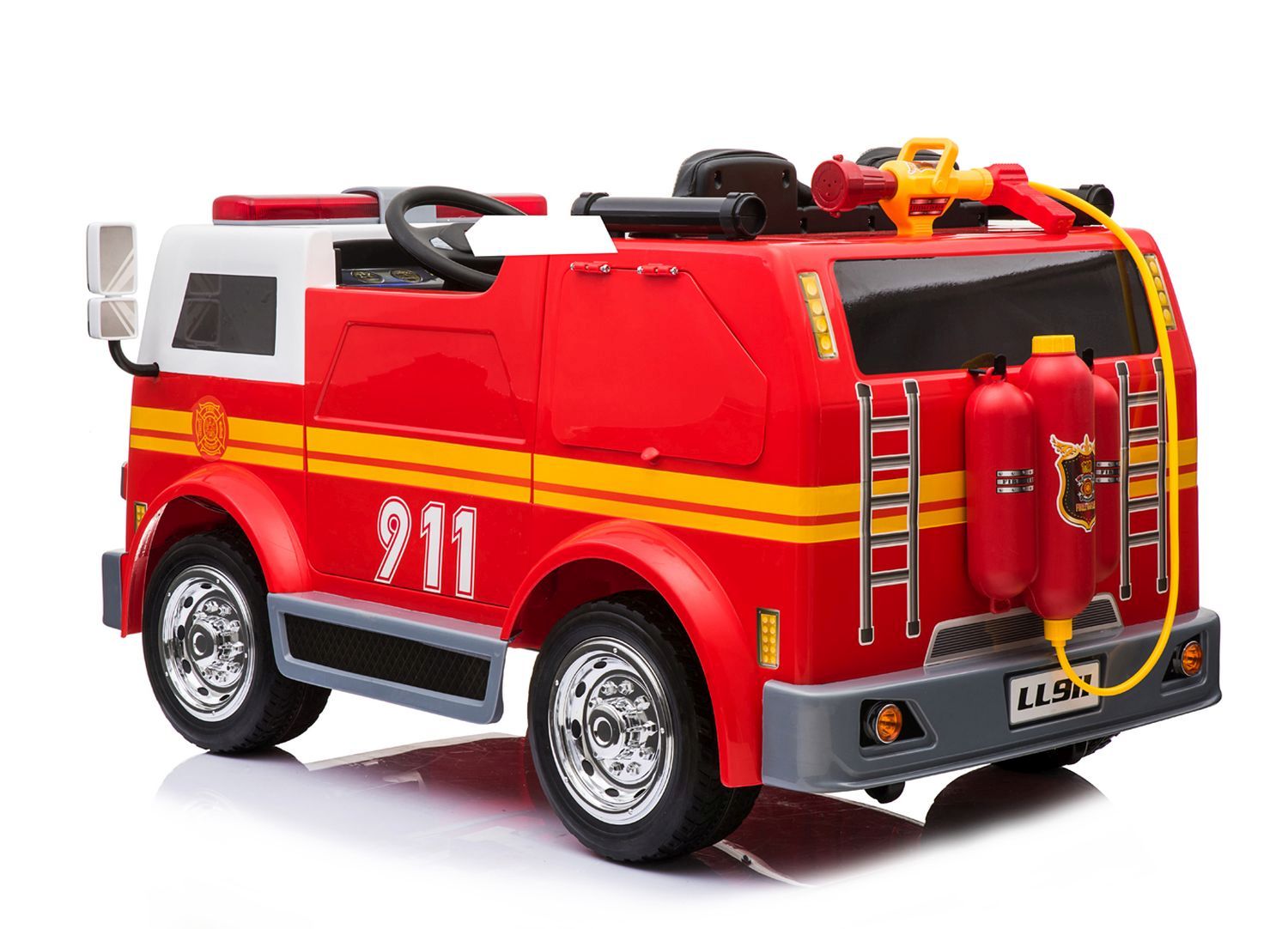 Mega Ugniagesių Komanda Su Garsais, Supimo Funkcija, Megafonu Ir Papildoma įranga, Super Versija/ll911