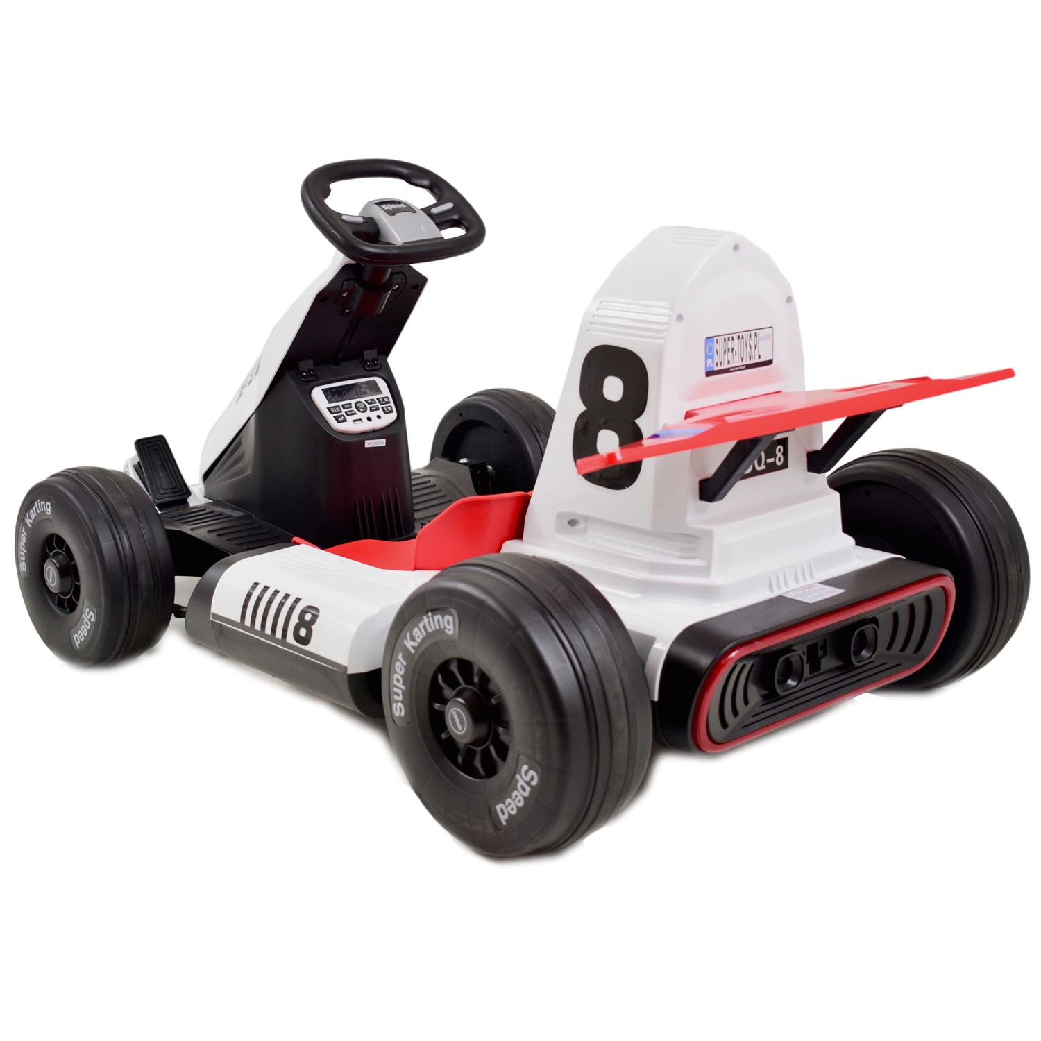 Greitas Išgalvotas Kartingas, Skirtas 12 V Akumuliatoriui, Reguliuojamas - Išplečiamas Rėmas, Itin Smagusbdq-8