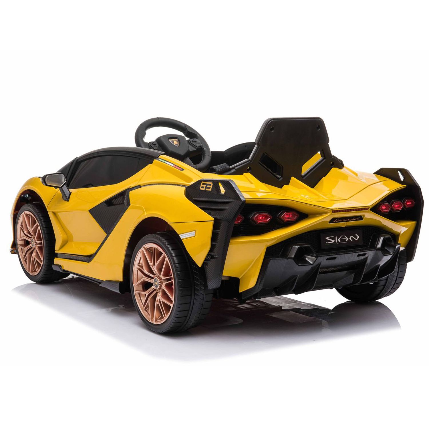 Originalus Lamborghini šienas, Minkšti Ratai, Minkšta Sėdynė, Supimo Funkcija - Pilna Komplektacija /qls6388