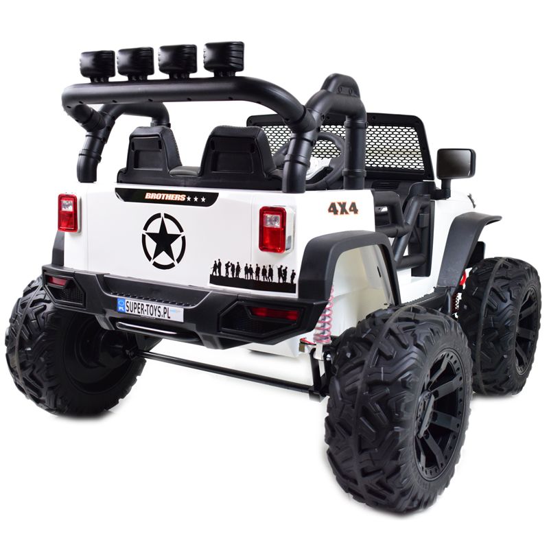 Akumuliatorinis Džipas Brothers , Vairo Stiprintuvas, Minkšti Ratai, Minkšta Sėdynė 24v - 400w/jeep-jc-666